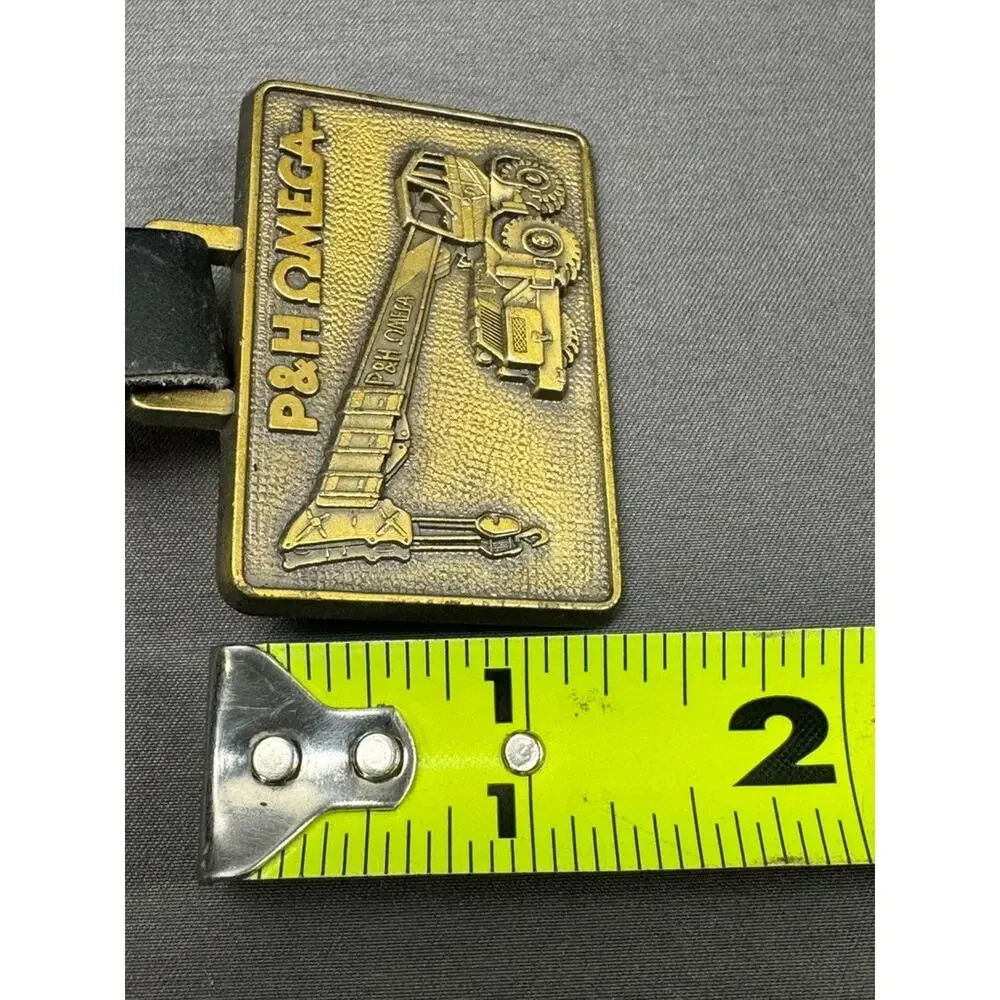 Vintage P & H Hydraulic Crane Leather Pocket Watch Fob